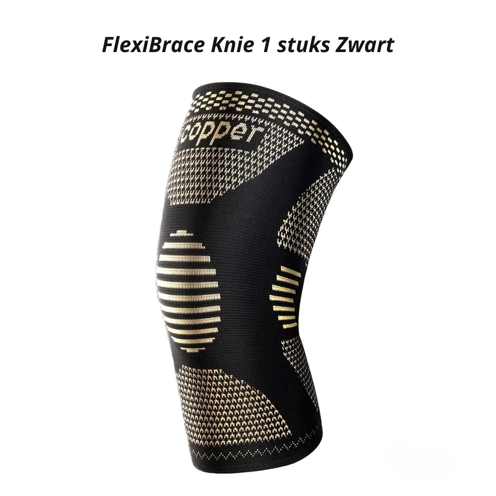 FlexiBrace Knie | Koperen Kniebrace voor Artritis, Pijnverlichting en Ondersteuning 1 plus 1 GRATIS