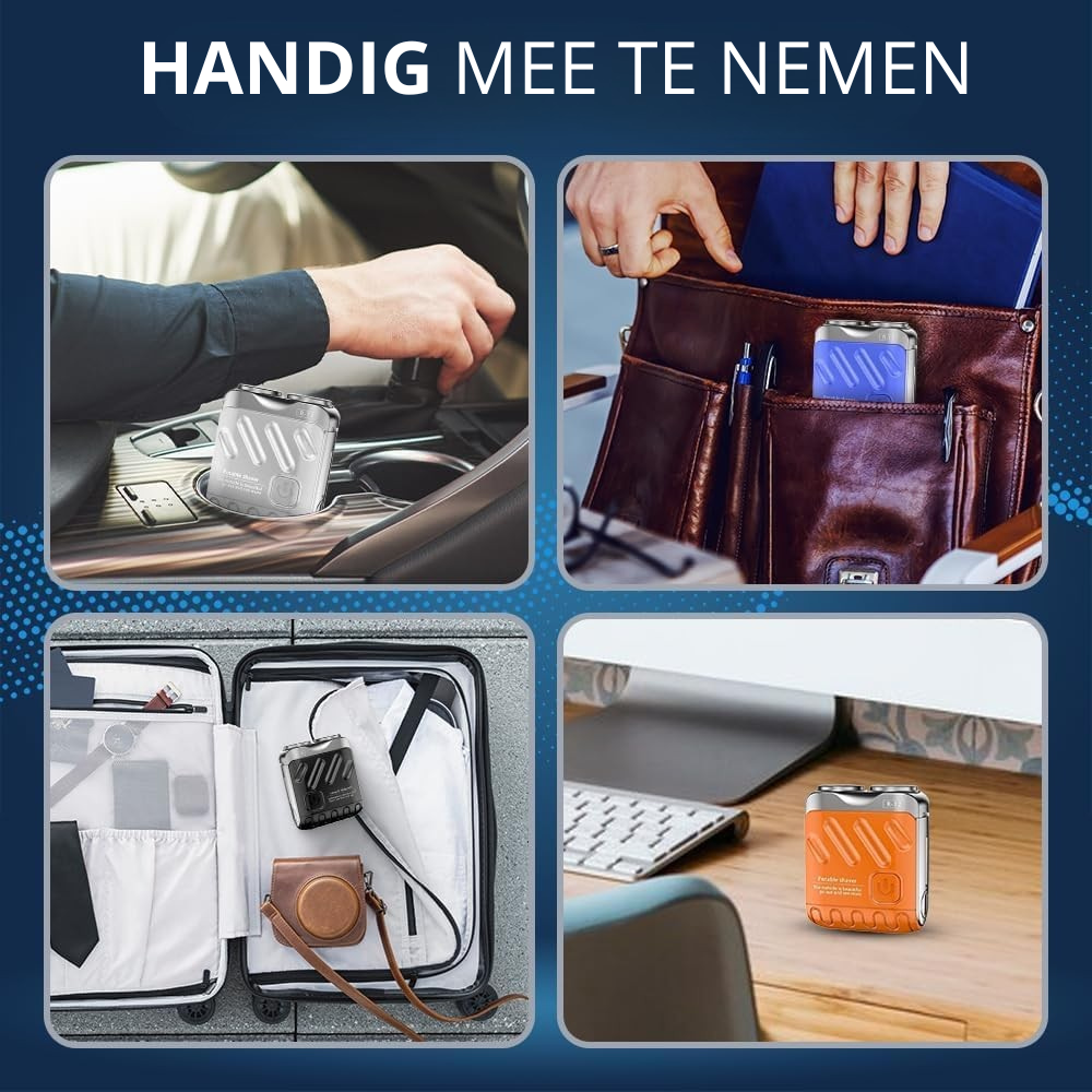 GroomMate One | Elektrische shaver in broekzakformaat voor de (zaken-)reiziger en op vakantie.