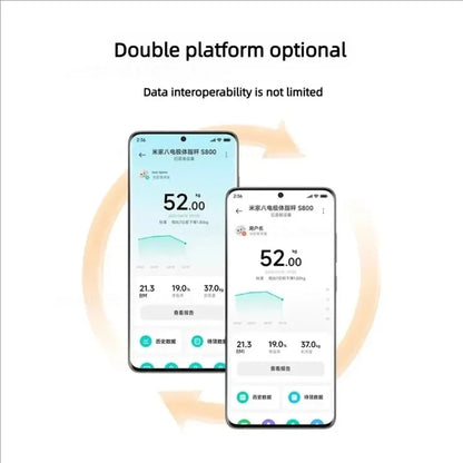 Xiaomi Mijia Smart Scale S800 8-elektrode Body Mi Fat Scale Bluetooth Dual-Frequency BIA gehard glas Werkt met Mijia-app2025-10-21 17:40:30