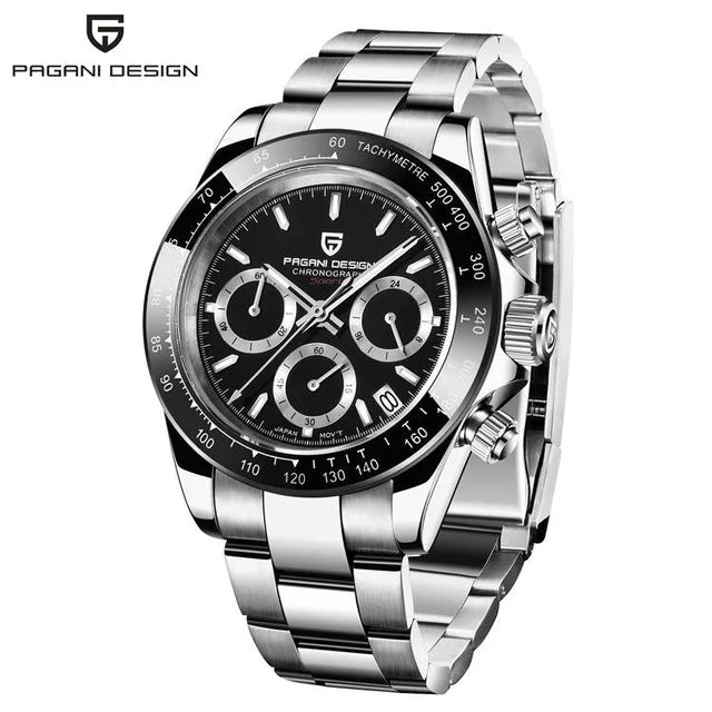 Pagani Men | 40Mm Nieuwe V2 Pagani Design Heren Quartz Horloges Saffier Retro Chronograaf Rvs Waterdicht Horloge Heren Relogio Masculino