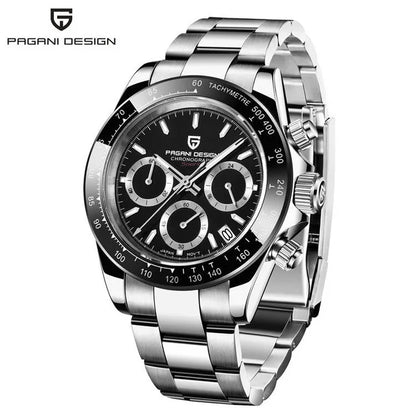 Pagani Men | 40Mm Nieuwe V2 Pagani Design Heren Quartz Horloges Saffier Retro Chronograaf Rvs Waterdicht Horloge Heren Relogio Masculino