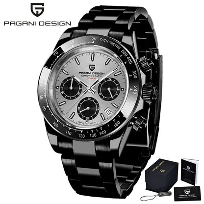 Pagani Men | 40Mm Nieuwe V2 Pagani Design Heren Quartz Horloges Saffier Retro Chronograaf Rvs Waterdicht Horloge Heren Relogio Masculino