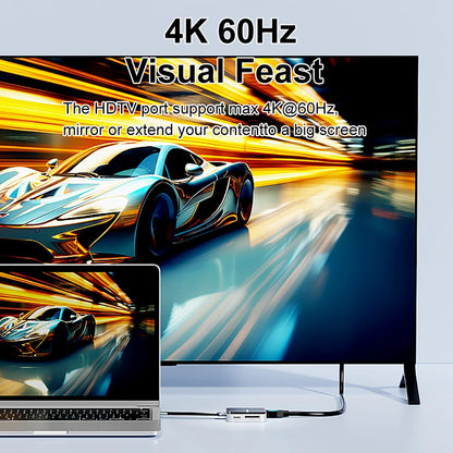 8 in 1 magnetische hub USB C dockingstation Type C naar HDMI 4K60Hz adapter USB A 3.2 10Gbps PD100W USB-hubsplitter voor pc-laptop2025-10-21 17:45:14