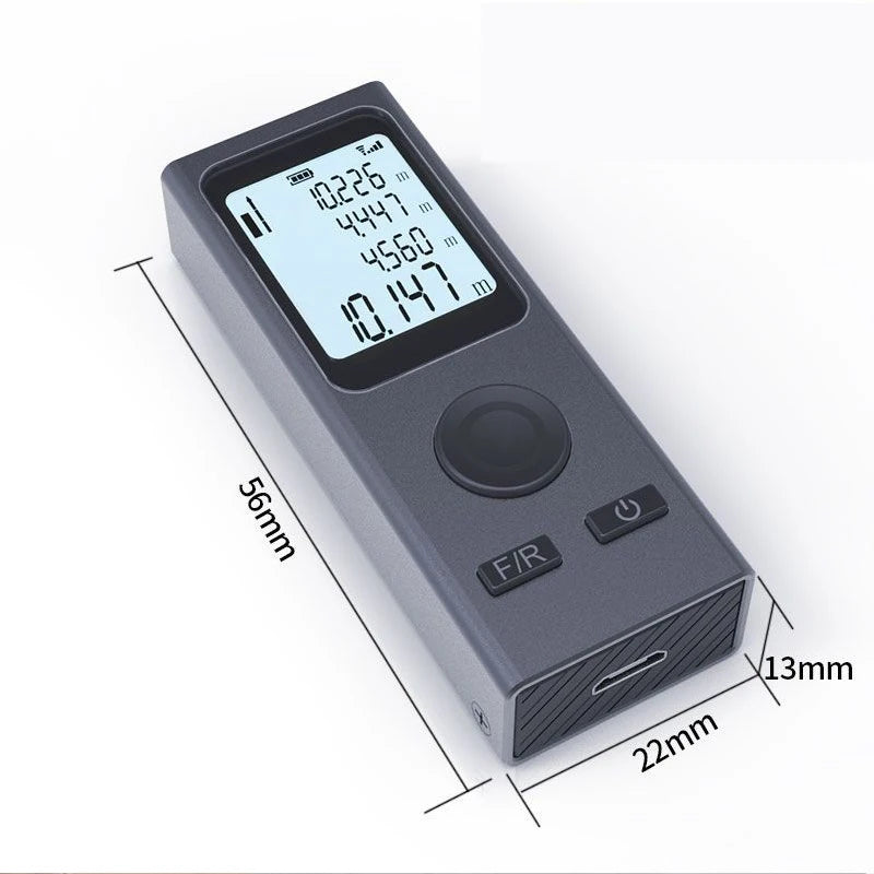 Mini Laser-afstandsmeter Digitale Meetlint Laser Liniaal USB Charge Aluminium Romp Meten Afstand: 30 m/40 m/50 m2025-10-21 17:34:28