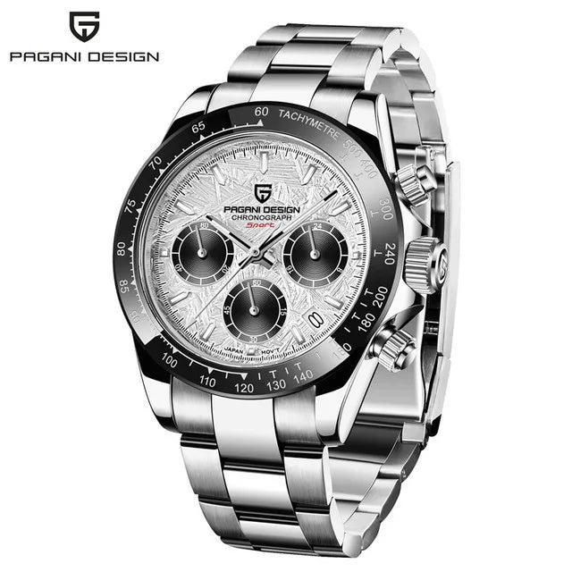 Pagani Men | 40Mm Nieuwe V2 Pagani Design Heren Quartz Horloges Saffier Retro Chronograaf Rvs Waterdicht Horloge Heren Relogio Masculino