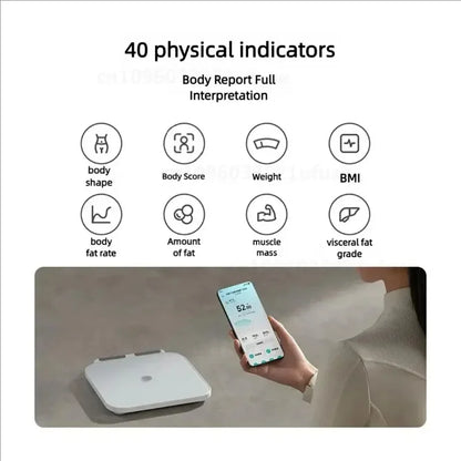 Xiaomi Mijia Smart Scale S800 8-elektrode Body Mi Fat Scale Bluetooth Dual-Frequency BIA gehard glas Werkt met Mijia-app2025-10-21 17:40:30