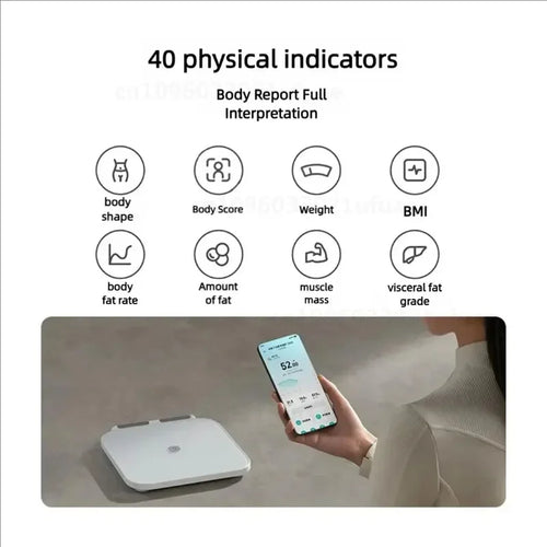 Xiaomi Mijia Smart Scale S800 8-elektrode Body Mi Fat Scale Bluetooth Dual-Frequency BIA gehard glas Werkt met Mijia-app2025-10-21 17:40:30