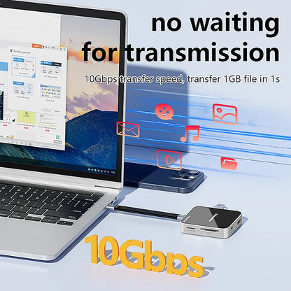 8 in 1 magnetische hub USB C dockingstation Type C naar HDMI 4K60Hz adapter USB A 3.2 10Gbps PD100W USB-hubsplitter voor pc-laptop2025-10-21 17:45:14