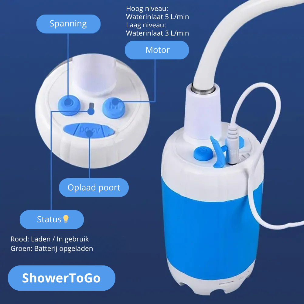 ShowerToGo | Altijd een douche bij de hand