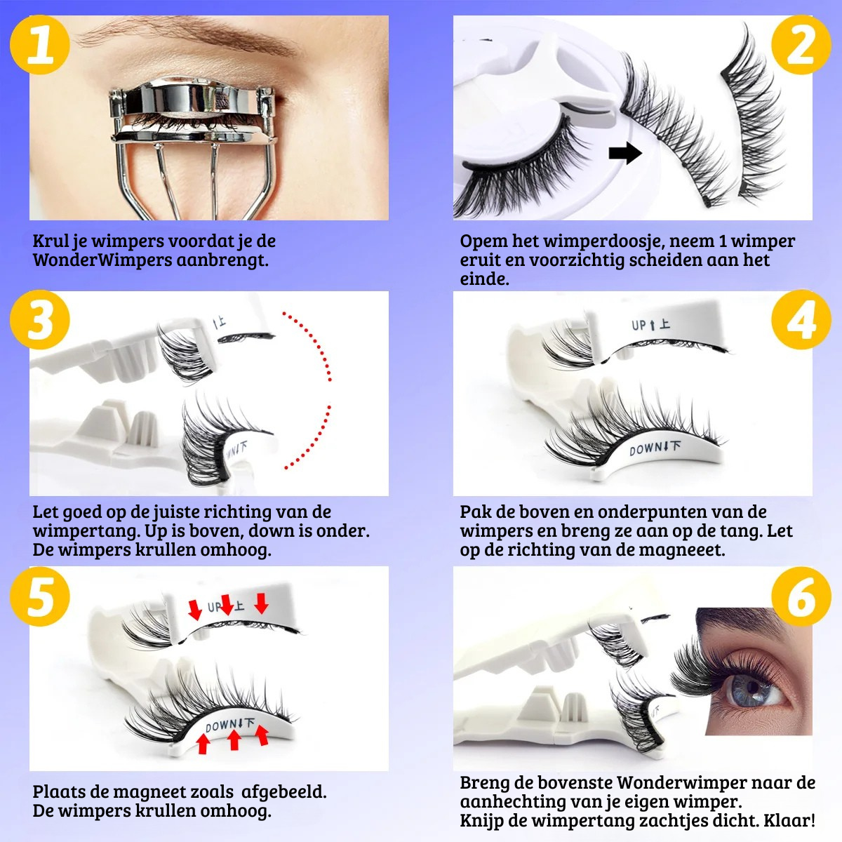 WonderWimpers | Geen lijm, Geen Gedoe, Geen Remover